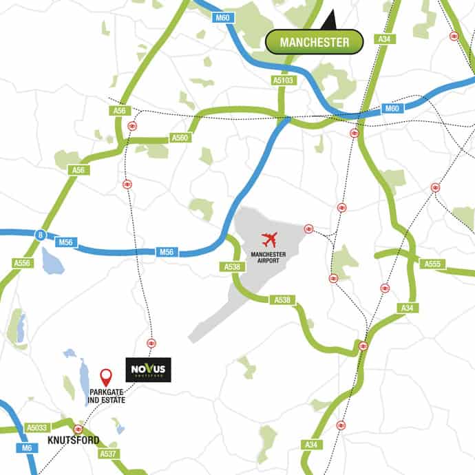 Location Commercial property in Knutsford, North Cheshire Novus